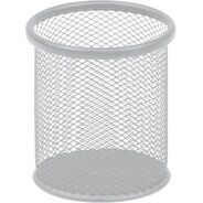 novooo Portamatite in filo metallico, rotondo, argento