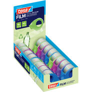 Tesa Handabroller Mini Crystal Recycled, 16 Stück, assortiert