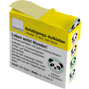 TimeTex Belobigungs-Aufkleber Panda, Ø 19mm, 500 Stück