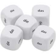 TimeTex Würfel-Set Deutsch Artikel 16 mm, 5-teilig