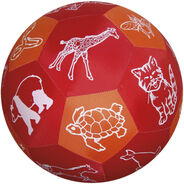 TimeTex Lernspiel-Ball Pello Tiere, rot