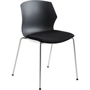 Mayer OvaLounge Besucherstuhl, Untergestell chrom, schwarz