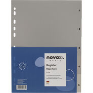 novooo Register Basic, grau, A4, 1-5