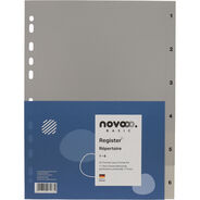 novooo Register Basic, grau, A4, 1-6