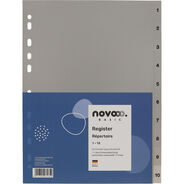 novooo Register Basic, grau, A4, 1-10