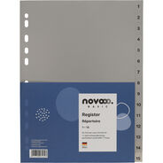 novooo Register Basic, grau, A4, 1-15