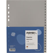 novooo Register Basic, grau, A4, 1-20