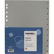 novooo Register Basic, grau, A4+, 1-10
