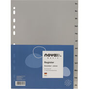 novooo Register Basic, grau, A4, Dez-Jan DE