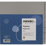 novooo Register Basic, grau, A4, teildeckend, A-Z
