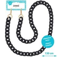 ZANAÉ Smartphonekette Carbone Smart, Mate Black, 130 cm