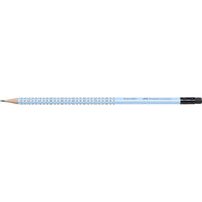 Faber Castell Bleistift Grip 2001, mit Radiergummi, sky blue