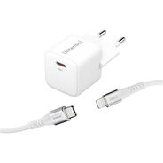 Intenso USB Ladegerät W30C GaN mit Lightning-Kabel, 1.5 m