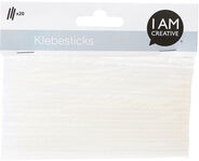 I AM CREATIVE Heissklebesticks, 20 Stück, transparent