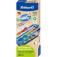 Pelikan Malkasten Deckfarbe K24, eco, assortiert, 24 Stück