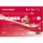 Transotype Zeichenpapier Perfect Colouring Paper, A4, 250 g/m2, weiss