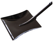Weitaclean Metallschaufel pulverbeschichtet, 21 cm, schwarz