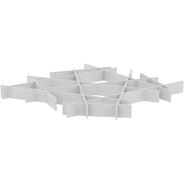 Suono Akustik-Deckenelement suonoCLOUDS Interlace, 229 x 229 cm, weiss