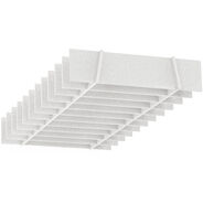Suono Akustik-Deckenelement suonoCLOUDS Straight, 240 x 120 cm, weiss