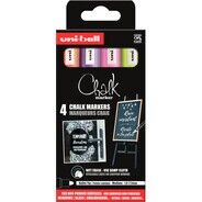 Uni-Ball Chalk Kreidemarker, PWE5M/4PFASS16, 4 Stück, assortiert