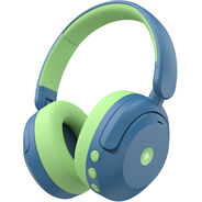 IClever BTH20 Casque supra-auriculaire pour enfants, sans fil, bleu/vert