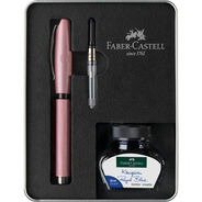 Faber-Castell Füllfederhalter Geschenkset Essentio, M, rosé