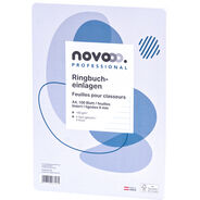 novooo Professional Ringbucheinlagen, A4, liniert mit Rand