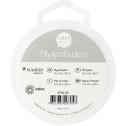 I AM CREATIVE Nylonfaden, 0.5 mm x 50 m, transparent