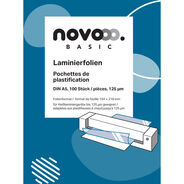 novooo Laminierfolien Basic, A5, 125 mic, glanz, 100 Stück