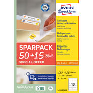 Avery Zweckform Etiketten wiederablösbar, L4744REV-65, A4, 65 Blatt