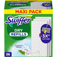 Swiffer Trockene Bodenwischtücher Refill Clean and Fresh, 36 Stück, weiss