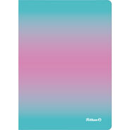 Pelikan Notizbuch, A5, kariert 5 mm, mint/rosa
