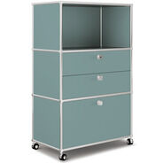 Highboard VEROM, 2 Schubladen, 1 Hängeregisterauszug, mint