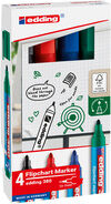 Edding Flipchart Marker 380, 4 Stück