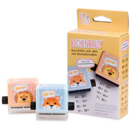 Rechenrally Rollenstempel-Set Minus & Plus Rechnen, 2 Stück