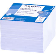 novooo Ersatzzettel für Zettelbox Basic, 9.8 x 9.8 cm, weiss