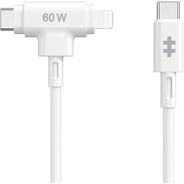 Hyper Ladekabel USB-C - USB-C/Lightning, Hybrid, 1.5 m