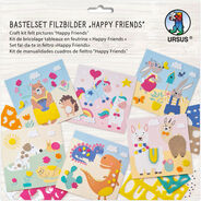 Ursus Kit de bricolage, feutre Happy Friends, assortis