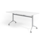Klapptisch Ampyr mobil, 160 x 80 cm, weiss