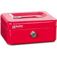 Rieffel Geldkassette Kika, 12.5 x 9.5 x 6 cm, rot