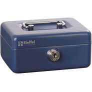 Rieffel Geldkassette Kika, 12.5 x 9.5 x 6 cm, blau