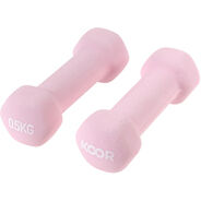 KOOR Ensemble d'haltères, 0,5 kg, rose
