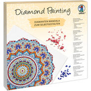 Ursus Diamond Painting Mandala Set 1, hellblau/rot/gelb