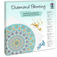Ursus Diamond Painting Mandala Set 5, hellblau/taupe/weiss