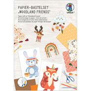 Ursus Papier-Bastelset Woodland Friends, 23 x 33 cm, assortiert