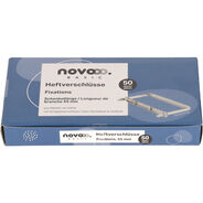 novooo Heftverschlüsse, 55 mm, 50 Stück, silber