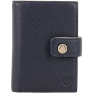 Valenta Portemonnaie Leather Luxe, navy/off-white