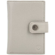 Valenta Portemonnaie Leather Luxe, grau/off-white