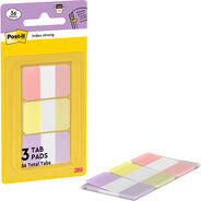 Post-it Index Marker Strong, pastell, 25.4 x 38.1 mm, 3 x 12 Blatt