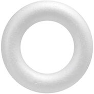 Glorex Styropor-Halbring, 30 cm, weiss